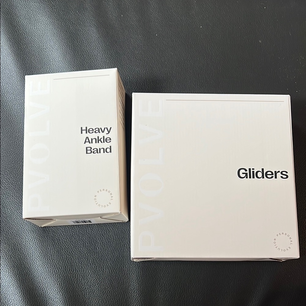 Pvolve NWT Heavy Ankle Band and Gliders